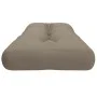 Cojín para sofá de palets de tela gris taupé 120x40x12 cm de , Cojines para sillas y sofás - Ref: Foro24-360631, Precio: 34,0...