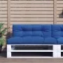 Cojín para sofá de palets de tela azul 120x40x12 cm de , Cojines para sillas y sofás - Ref: Foro24-360633, Precio: 34,00 €, D...
