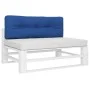 Cojín para sofá de palets de tela azul 120x40x12 cm de , Cojines para sillas y sofás - Ref: Foro24-360633, Precio: 34,00 €, D...