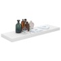 Estante flotante de pared 4 uds MDF blanco brillo 80x23,5x3,8cm en Estanterías | Comprar online en Foru.es
