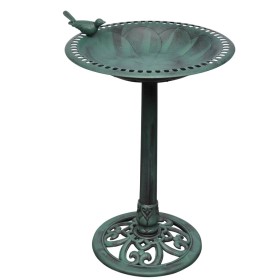Bañera para pájaros con pájaro decorativo de vidaXL, Pilas para pájaros - Ref: Foro24-40541, Precio: 39,57 €, Descuento: %