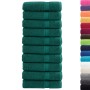 Toallas de baño 10 uds 100% algodón verde 100x150 cm 600 gsm de , Toallas - Ref: Foro24-137337, Precio: 179,46 €, Descuento: %