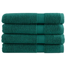Toallas premium 4 uds 100% algodón verde 100x200 cm 600 gsm de , Toallas - Ref: Foro24-137342, Precio: 112,26 €, Descuento: %