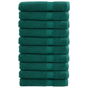 Toallas de sauna 10 uds 100% algodón verde 80x200 cm 600 gsm de , Toallas - Ref: Foro24-137340, Precio: 178,97 €, Descuento: %