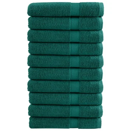 Toallas de sauna 10 uds 100% algodón verde 80x200 cm 600 gsm de , Toallas - Ref: Foro24-137340, Precio: 178,97 €, Descuento: %