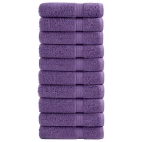 Toallas de baño 10 uds 100% algodón verde 100x150 cm 600 gsm de , Toallas - Ref: Foro24-137361, Precio: 176,16 €, Descuento: %
