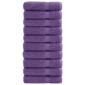 Toallas de baño 10 uds 100% algodón verde 100x150 cm 600 gsm de , Toallas - Ref: Foro24-137361, Precio: 187,02 €, Descuento: %