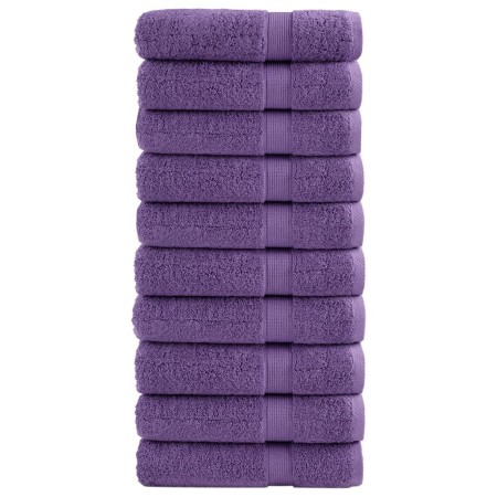 Toallas de baño 10 uds 100% algodón verde 100x150 cm 600 gsm de , Toallas - Ref: Foro24-137361, Precio: 187,02 €, Descuento: %