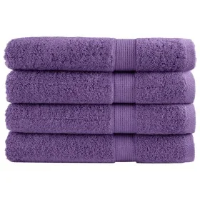 Toallas de sauna 4 uds 100% algodón morado 80x200 cm 600 gsm de , Toallas - Ref: Foro24-137363, Precio: 75,37 €, Descuento: %