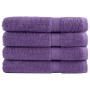 Toallas de sauna 4 uds 100% algodón morado 80x200 cm 600 gsm de , Toallas - Ref: Foro24-137363, Precio: 76,71 €, Descuento: %