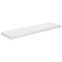 Estante flotante de pared blanco brillante MDF 90x23,5x3,8 cm en Estanterías | Comprar online en Foru.es
