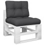 Cojines para palets 2 unidades tela negro de , Cojines para sillas y sofás - Ref: Foro24-360652, Precio: 43,87 €, Descuento: %