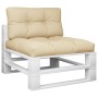 Cojines para palets 2 unidades tela beige de , Cojines para sillas y sofás - Ref: Foro24-360692, Precio: 81,19 €, Descuento: %