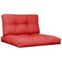 Cojines para palets 2 unidades tela rojo de , Cojines para sillas y sofás - Ref: Foro24-360717, Precio: 43,32 €, Descuento: %