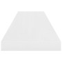 Estante flotante de pared 4 uds MDF blanco brillo 90x23,5x3,8cm en Estanterías | Comprar online en Foru.es