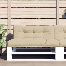 Cojines para palets 2 unidades tela beige de , Cojines para sillas y sofás - Ref: Foro24-360736, Precio: 134,88 €, Descuento: %