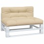 Cojines para palets 2 unidades tela beige de , Cojines para sillas y sofás - Ref: Foro24-360736, Precio: 134,88 €, Descuento: %