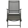 Set de muebles de jardín 3 piezas textilene aluminio negro de vidaXL, Conjuntos de jardín - Ref: Foro24-312198, Precio: 96,05...