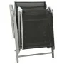 Black and silver textilene and aluminum folding lounger by vidaXL, Loungers - Ref: Foro24-312191, Price: 99,17 €, Discount: %