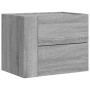 Mesitas de noche de pared 2 uds gris Sonoma 45x30x35 cm de , Mesitas de noche - Ref: Foro24-848336, Precio: 75,63 €, Descuent...