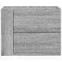Mesitas de noche de pared 2 uds gris Sonoma 45x30x35 cm de , Mesitas de noche - Ref: Foro24-848336, Precio: 75,63 €, Descuent...