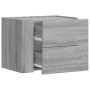 Mesitas de noche de pared 2 uds gris Sonoma 45x30x35 cm de , Mesitas de noche - Ref: Foro24-848336, Precio: 75,63 €, Descuent...