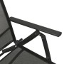 Set de muebles de jardín 3 piezas textilene aluminio negro de vidaXL, Conjuntos de jardín - Ref: Foro24-312198, Precio: 96,05...