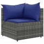 Set de sofás de jardín y cojines 10 pzas ratán sintético gris de , Conjuntos de jardín - Ref: Foro24-3308311, Precio: 638,53 ...