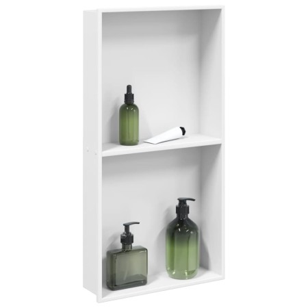 Hornacina ducha acero inoxidable blanco mate 32x62x9 cm de , Paredes y mamparas de ducha - Ref: Foro24-4005135, Precio: 129,4...