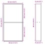 Hornacina ducha acero inoxidable blanco mate 32x62x9 cm de , Paredes y mamparas de ducha - Ref: Foro24-4005135, Precio: 129,4...