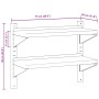 Estante de pared acero inoxidable plateado 75x30x60 cm de , Estantes y estanterías - Ref: Foro24-30313, Precio: 55,15 €, Desc...