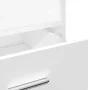 Atril con ruedas y cajón madera ingeniería blanco 55x55x107 cm de , Escritorios - Ref: Foro24-848024, Precio: 130,50 €, Descu...