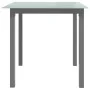 Mesa de jardín de aluminio y vidrio gris claro 80x80x74 cm de vidaXL, Mesas de jardín - Ref: Foro24-312203, Precio: 132,10 €,...