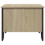 Mesa de centro madera de ingeniería roble Sonoma 75x51x40 cm de , Mesas de centro - Ref: Foro24-848485, Precio: 50,59 €, Desc...