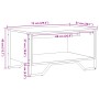 Mesa de centro madera de ingeniería roble Sonoma 75x51x40 cm de , Mesas de centro - Ref: Foro24-848485, Precio: 50,59 €, Desc...
