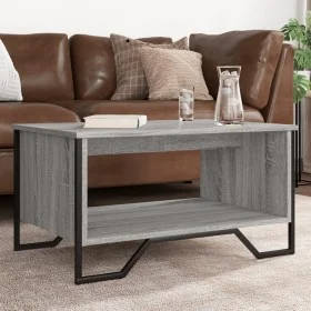 Mesa de centro madera contrachapada gris Sonoma 75x51x40 cm de , Mesas de centro - Ref: Foro24-848487, Precio: 45,82 €, Descu...