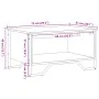 Mesa de centro madera contrachapada gris Sonoma 75x51x40 cm de , Mesas de centro - Ref: Foro24-848487, Precio: 45,82 €, Descu...