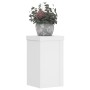 Soportes de plantas 2 uds madera ingeniería blanco 10x10x18 cm de , Soportes para macetas - Ref: Foro24-852879, Precio: 15,44...