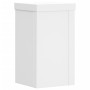 Soportes de plantas 2 uds madera ingeniería blanco 10x10x18 cm de , Soportes para macetas - Ref: Foro24-852879, Precio: 15,44...