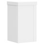 Soportes de plantas 2 uds madera ingeniería blanco 10x10x18 cm de , Soportes para macetas - Ref: Foro24-852879, Precio: 15,44...