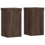 Soportes de plantas 2 uds madera marrón roble 10x10x18 cm de , Soportes para macetas - Ref: Foro24-852885, Precio: 17,24 €, D...