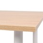 Mesa de comedor 120x60x73 cm color roble y blanco en Mesas de comedor | Comprar online en Foru.es