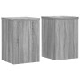 Soportes de plantas 2 uds madera gris Sonoma 20x20x30 cm de , Soportes para macetas - Ref: Foro24-852902, Precio: 29,91 €, De...