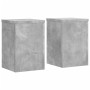 Soportes de plantas 2 uds madera gris hormigón 25x25x35 cm de , Soportes para macetas - Ref: Foro24-852909, Precio: 35,45 €, ...