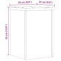 Soportes de plantas 2 uds madera gris hormigón 25x25x35 cm de , Soportes para macetas - Ref: Foro24-852909, Precio: 35,45 €, ...