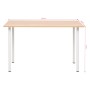 Mesa de comedor 120x60x73 cm color roble y blanco en Mesas de comedor | Comprar online en Foru.es