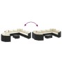 Set de sofás de jardín y cojines 10 pzas ratán sintético negro de , Conjuntos de jardín - Ref: Foro24-3308408, Precio: 692,20...