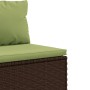 Set de sofás de jardín 4 pzas y cojines ratán sintético marrón de , Conjuntos de jardín - Ref: Foro24-3308462, Precio: 343,92...