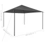 Cenador gris antracita 4x4x3 m 180 g/m² de vidaXL, Carpas y cenadores - Ref: Foro24-312238, Precio: 183,41 €, Descuento: %