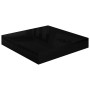 Estante flotante de pared 4 uds MDF negro brillo 23x23,5x3,8cm en Estanterías | Comprar online en Foru.es